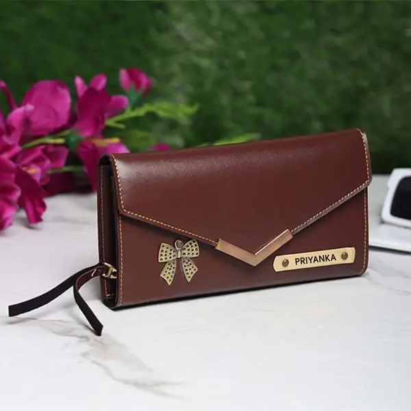 DarkBrownCustomisedwomenswalletwalletwithnameGiftingStudio.webp
