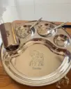 Personalized Stainless Steel Dish Set for Kids – Custom Cartoon Design with Name | 4-Piece Mealtime Set
